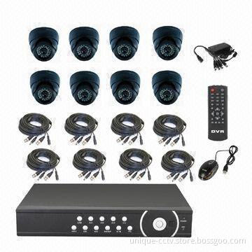 8CH DVR Surveillance with Linux Operating System and H.264 Compression